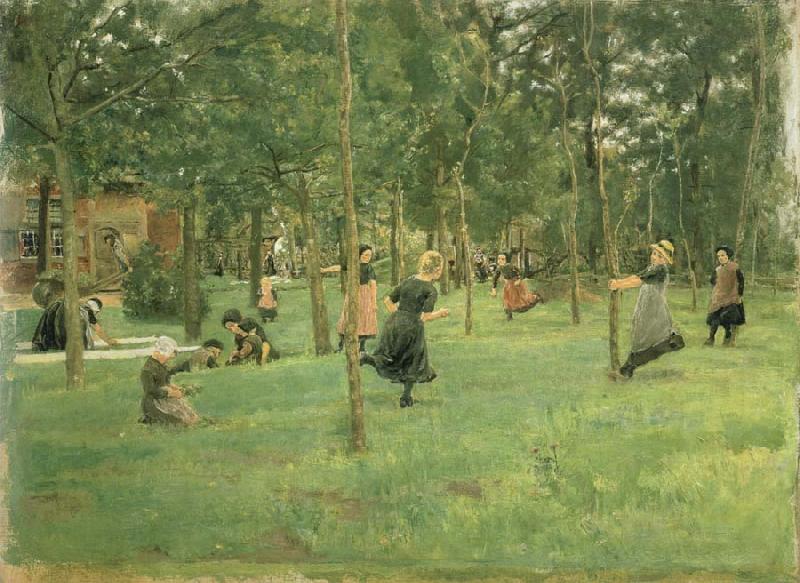 Max Liebermann Children Playing oil painting image